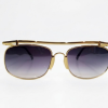 Gold-Rimmed UV Protective Sunglasses