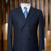 Italian Double-Breasted Pin-Stripped Suit
